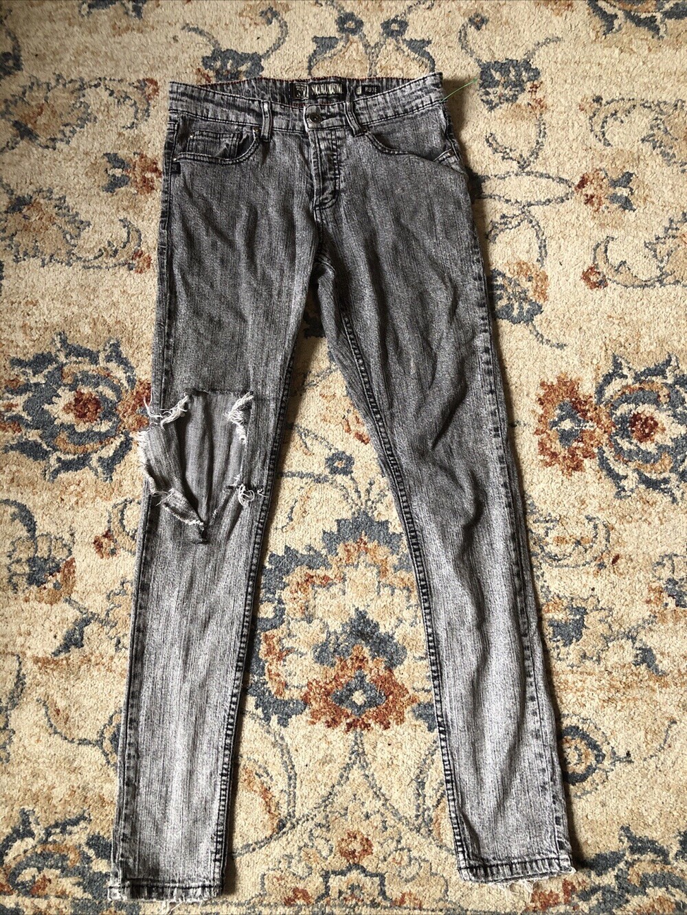Social Collision Rude Skinny Jeans Goth Emo Size 32x30 Mens